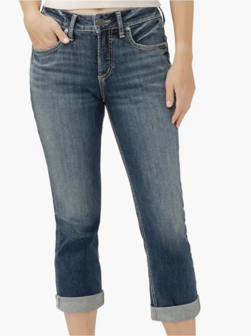Suki Americana Curvy Mid Rise Capri Jeans
Silver Jeans Co.
Ballot